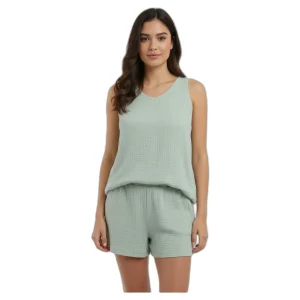 Pijama de mujer UP2 Fashion verde menta