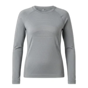 Camiseta térmica de esquí sin costuras CRANE gris