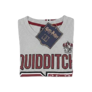 Harry Potter pijama de mujer Quidditch gris y granate
