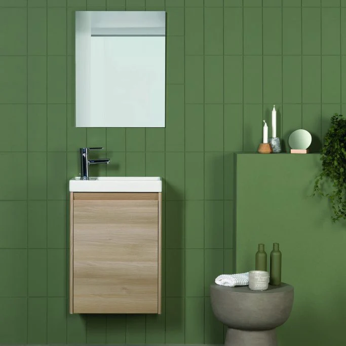 Conjunto mueble baño ENJOY Royo 45 cm | Fondo reducido 27,5 cm + Lavabo + Espejo - Imagen 3