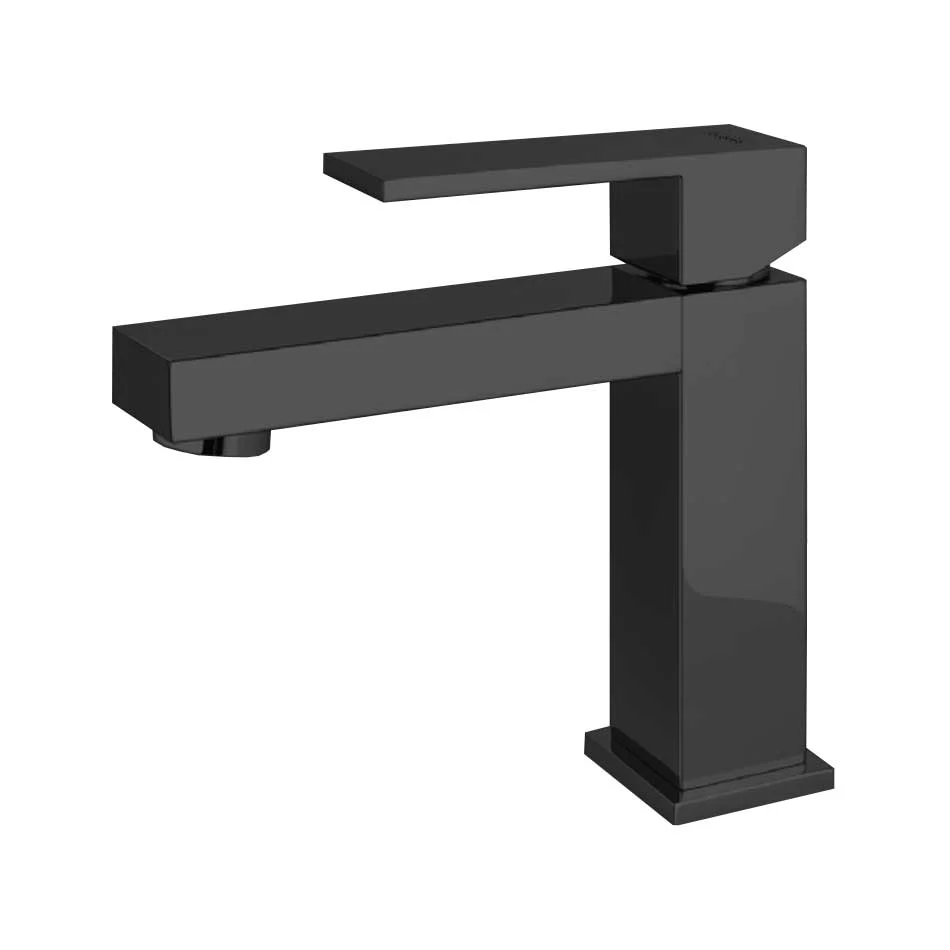 Grifo Lavabo Monomando AZIMUT Negro Mate de Buades | Cartucho Cerámico 25 mm | Conexiones Flexibles 360 mm - Imagen 2