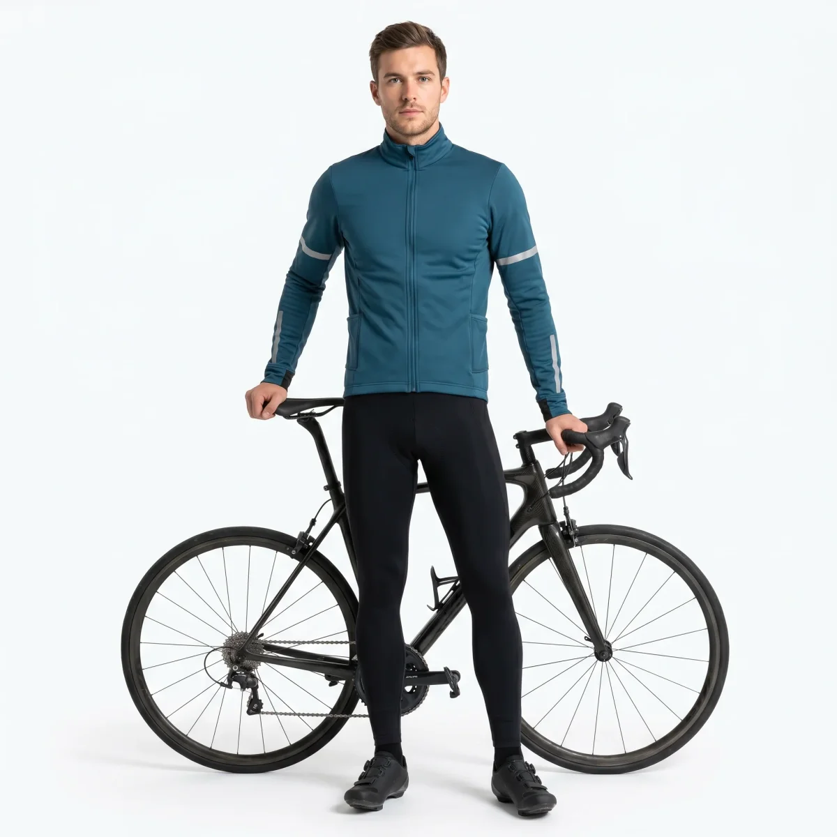 Chaqueta Térmica Ciclismo Hombre Azul Petróleo | Crane - Imagen 2