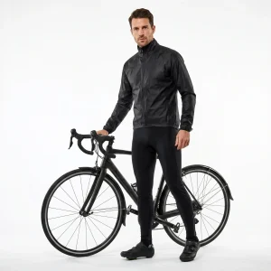 Pantalón Lluvia Ciclismo Hombre Negro | Crane