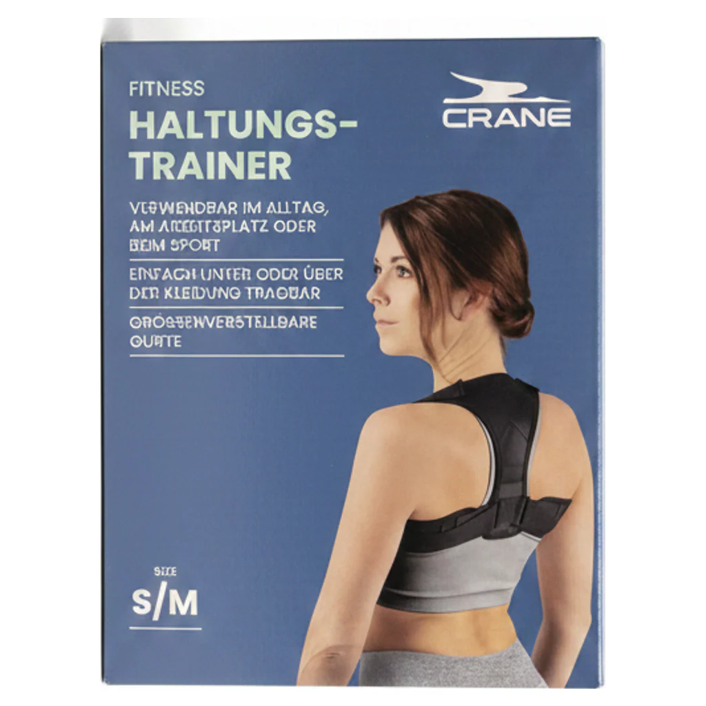 Crane Entrenador de Postura Talla S/M Negro Gris - Imagen 2